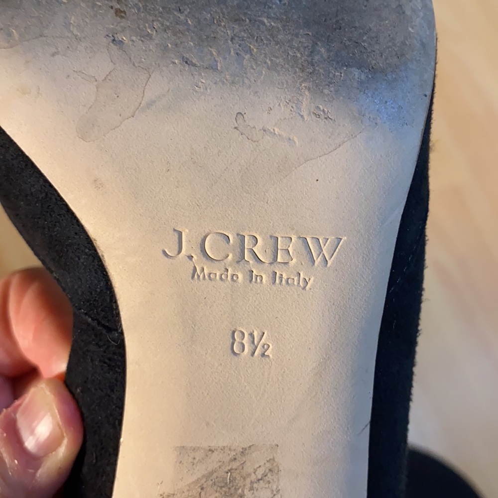 J Crew black leather heals 2” - Picture 10 of 16